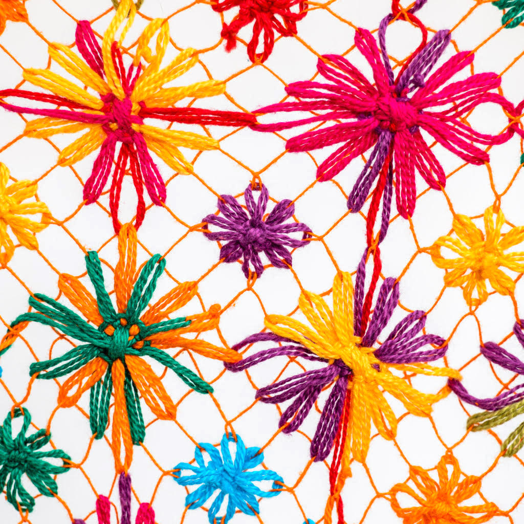 Frevo, xale (canga ) bordado