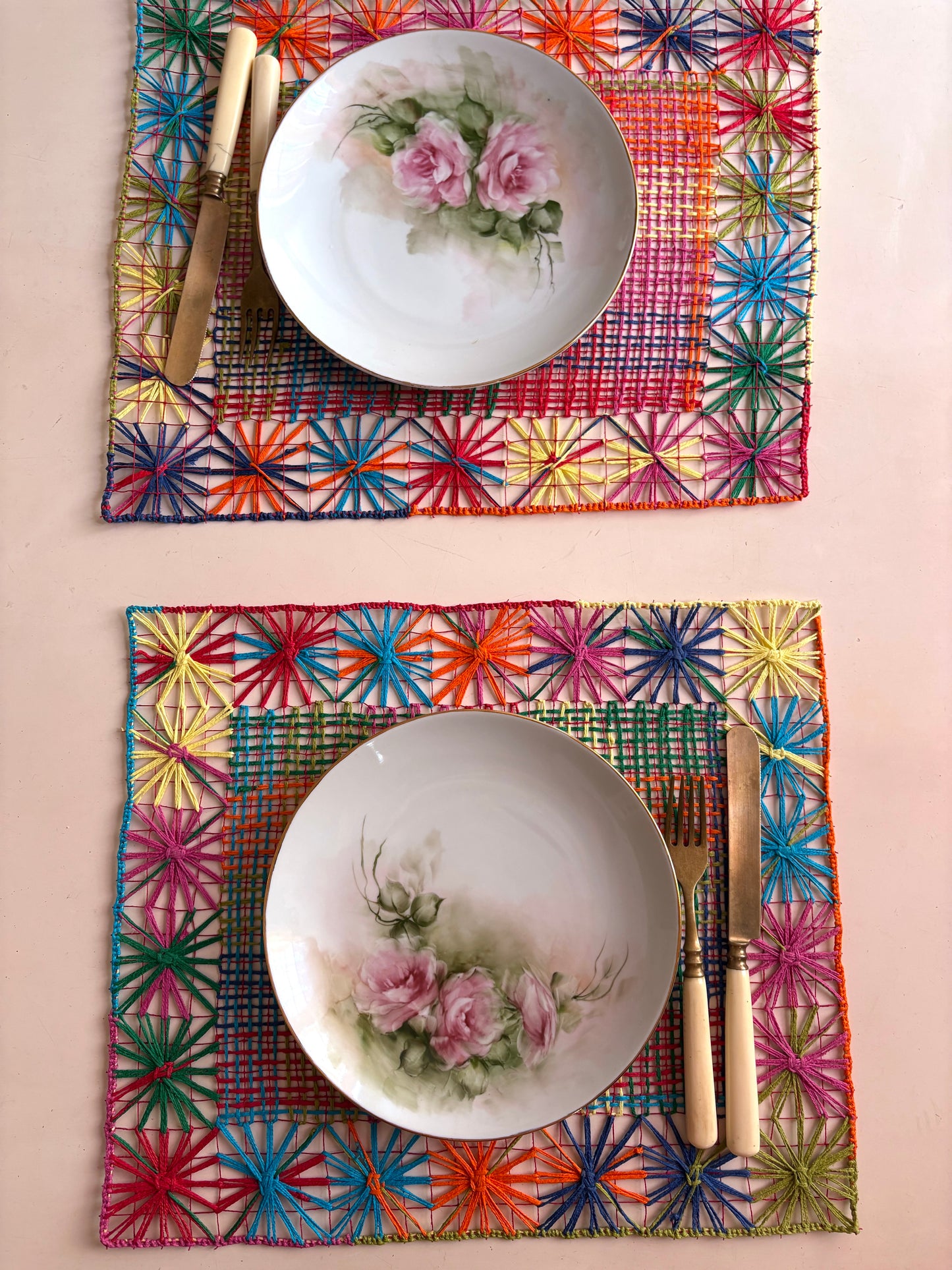 Alegria na mesa, kit de 2 jogos americanos