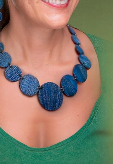 Descending, banana necklace