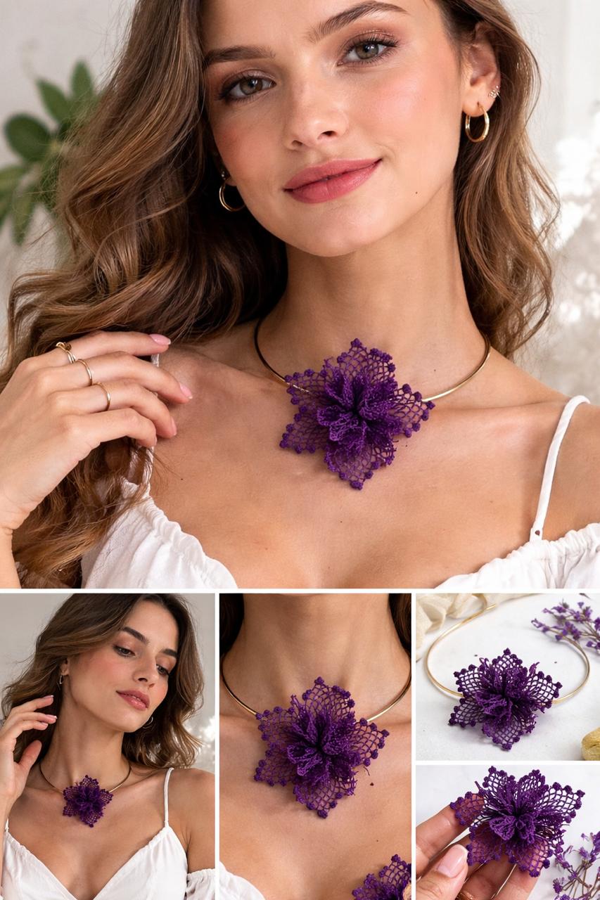 Dalia, Irish lace earrings
