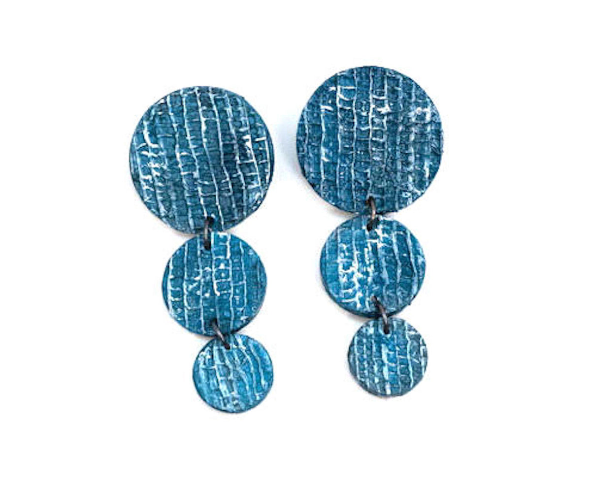 Descending, sustainable banana earrings