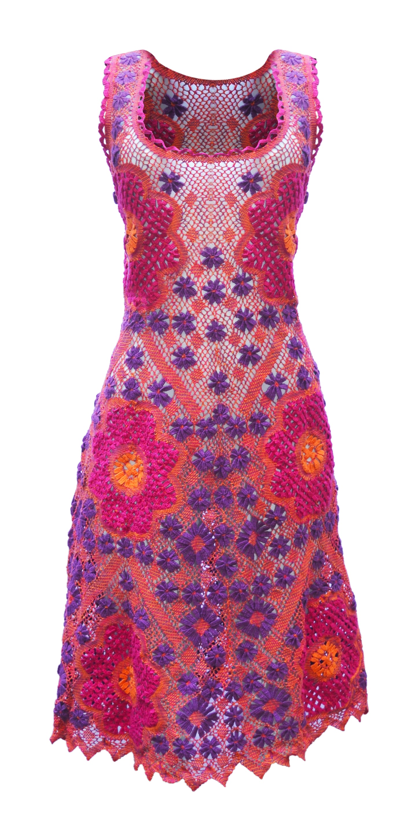 Vestido de Renda de Bilros Feito à Mão