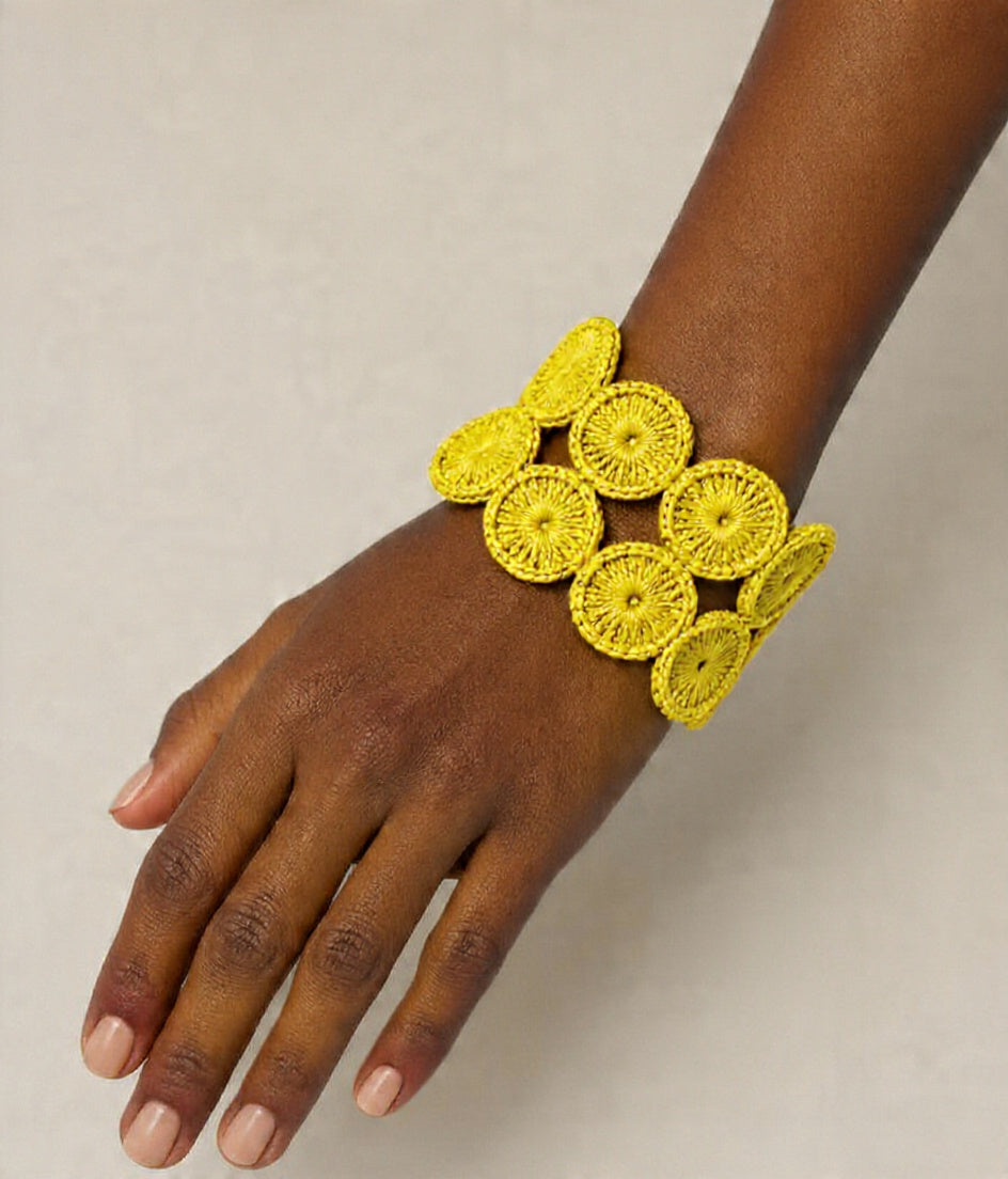 Magica, bracelet made from recycled bottle caps