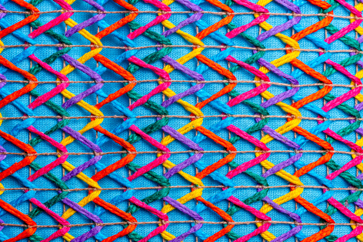 Carnival, hand embroidered bag