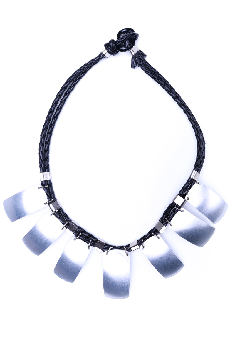 Majestic, recycled tin necklace