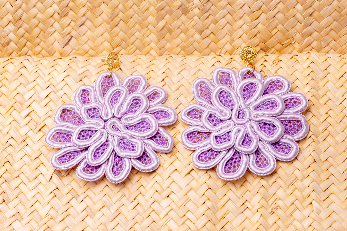 brincos de renda irlandesa