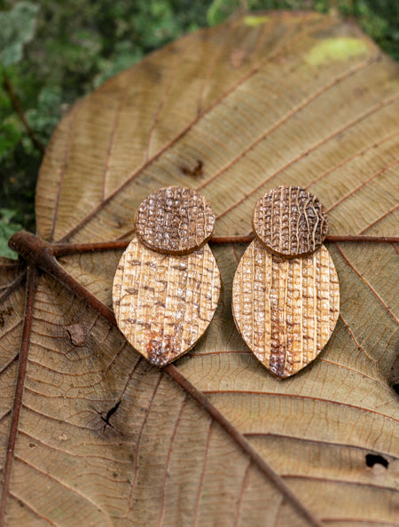 brincos Gota de bananeira