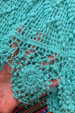 Lagoon, turquoise  crochet dress