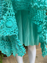 Lagoon, turquoise  crochet dress