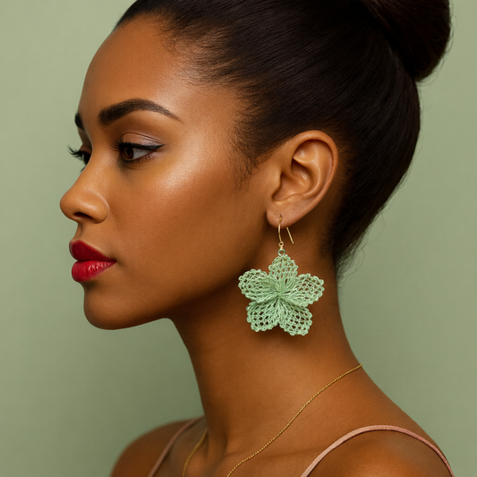 Dalia, Irish lace earrings
