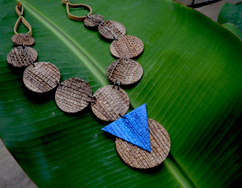 Magic in the forest, sustainable banana necklace