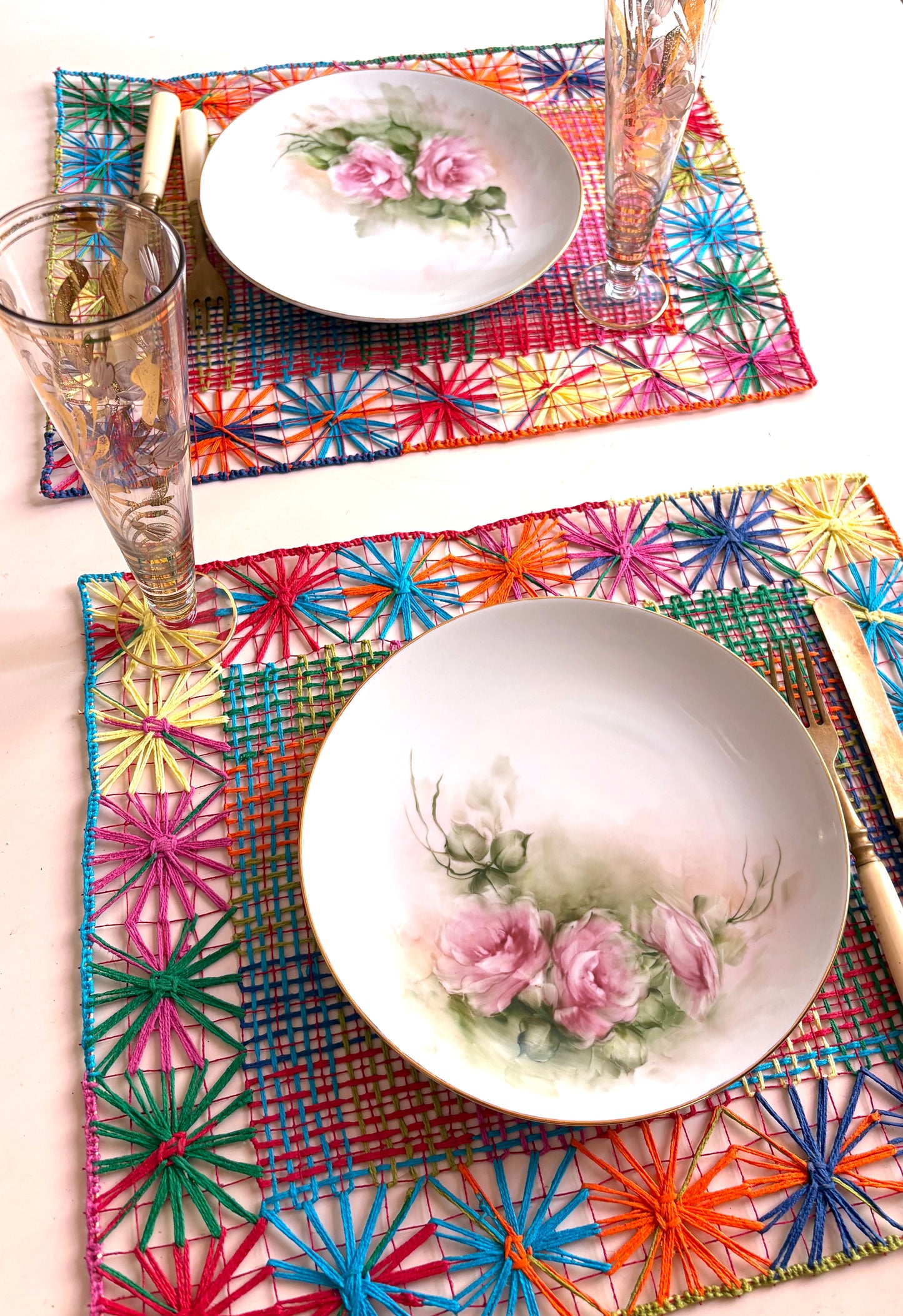 Alegria na mesa, kit de 2 jogos americanos