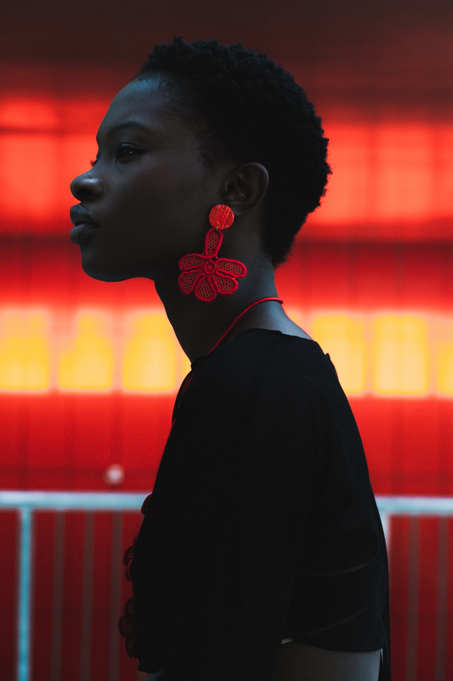 Dalia, brincos de renda irlandesa