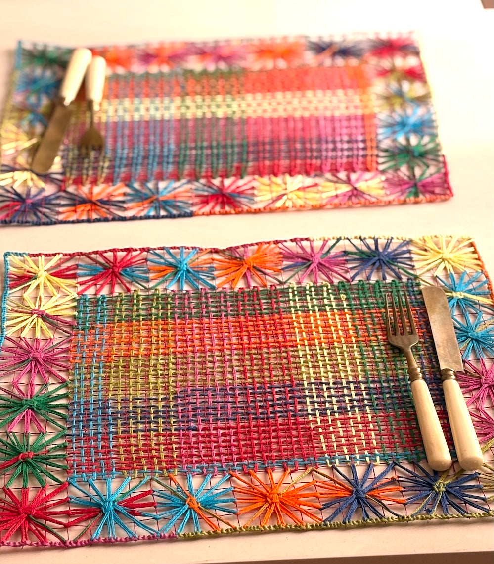 Alegria na mesa, kit de 2 jogos americanos