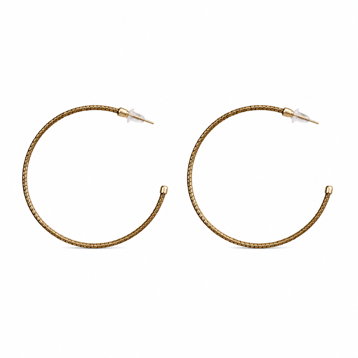 Brinco Círculos de Gaia de Capim Dourado , coleção  Jalapão