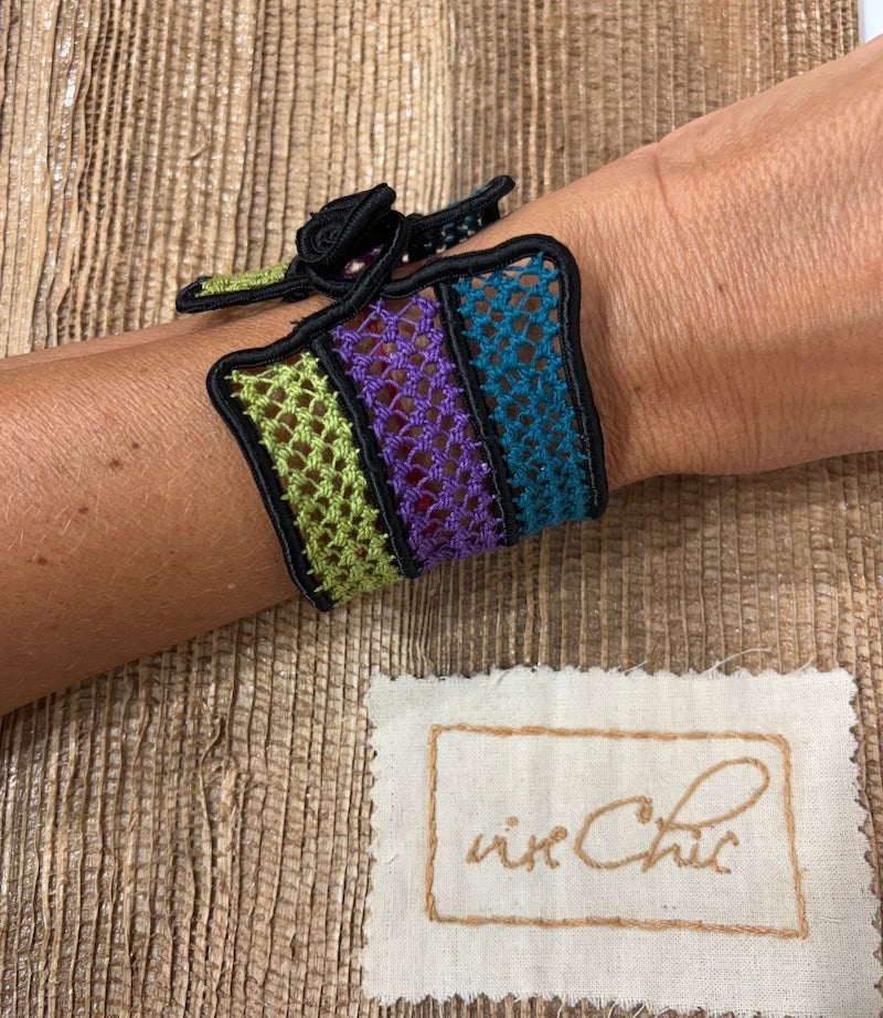 Luzes da floresta , pulseira de renda irlandesa