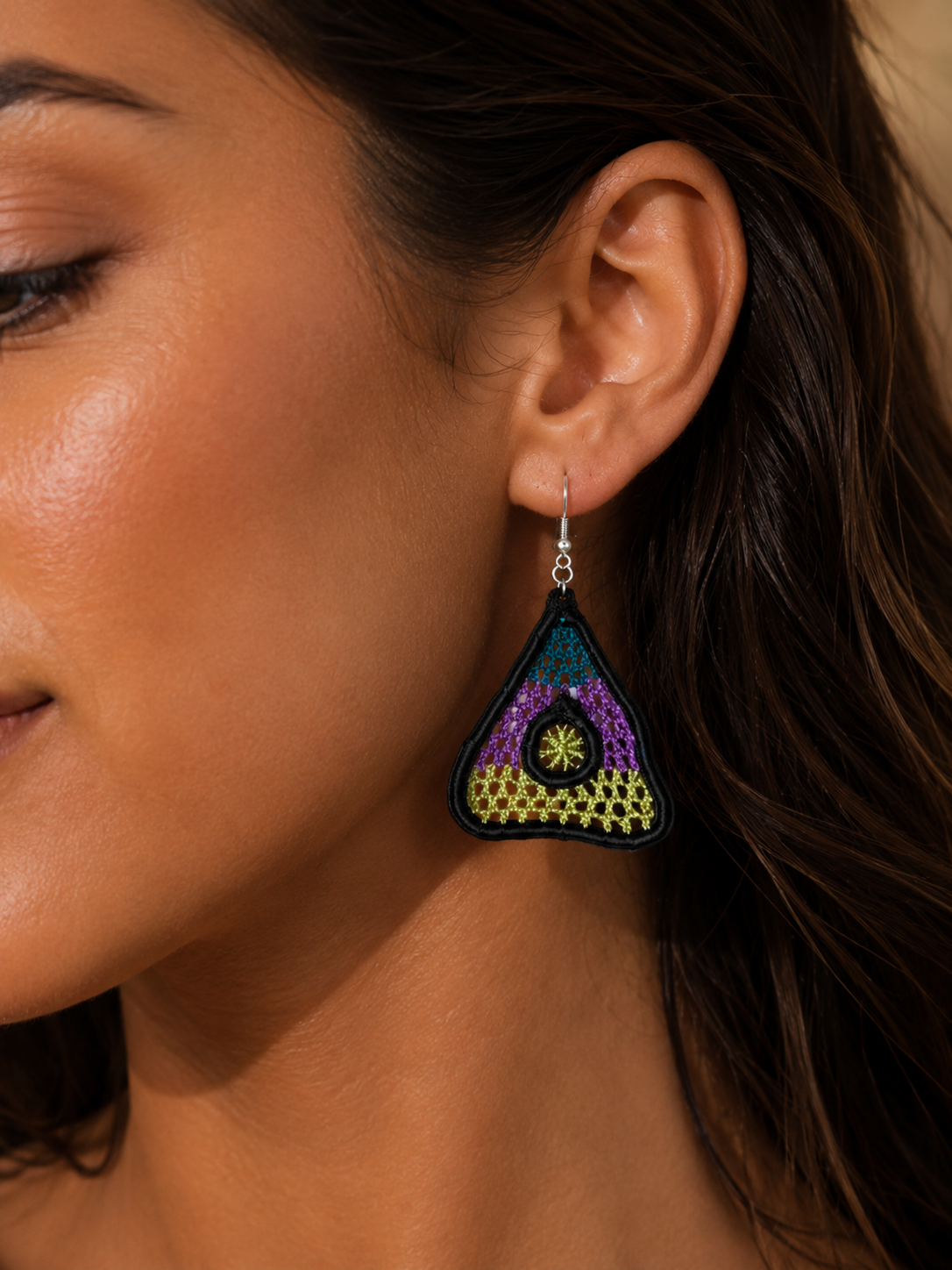Dalia, Irish lace earrings