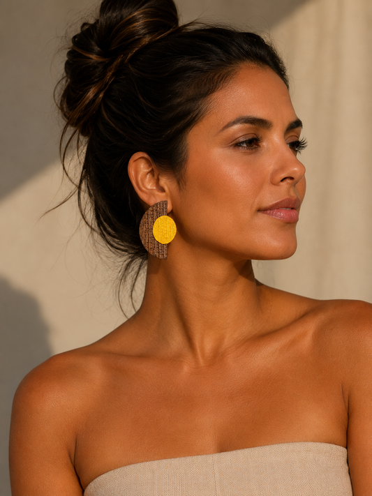 Half moon, banana earrings