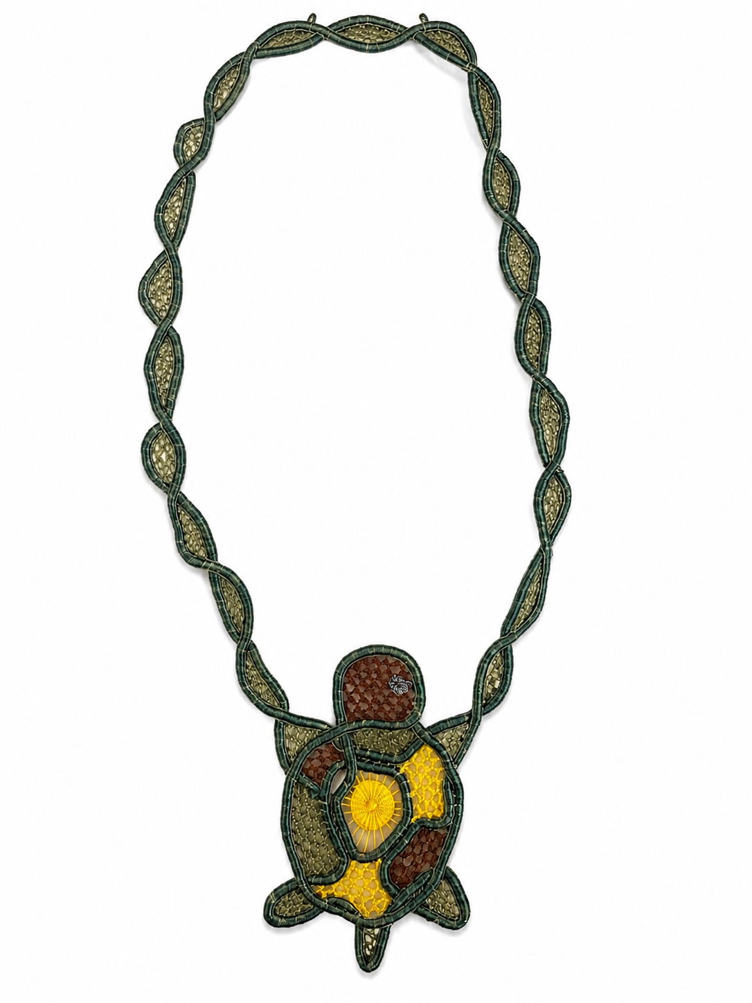Colar Tartaruga de Abrolhos – Renda Artesanal