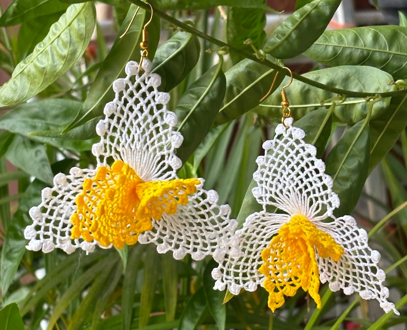 Dalia, Irish lace earrings