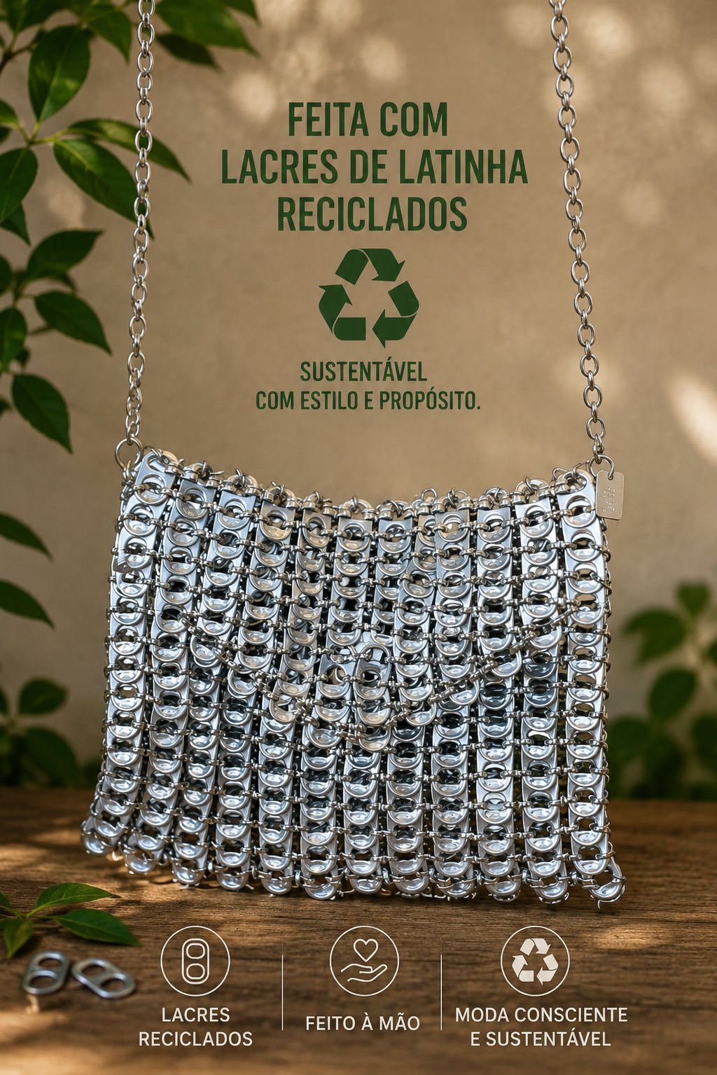 Glam eco  bolsa de lacres reciclados