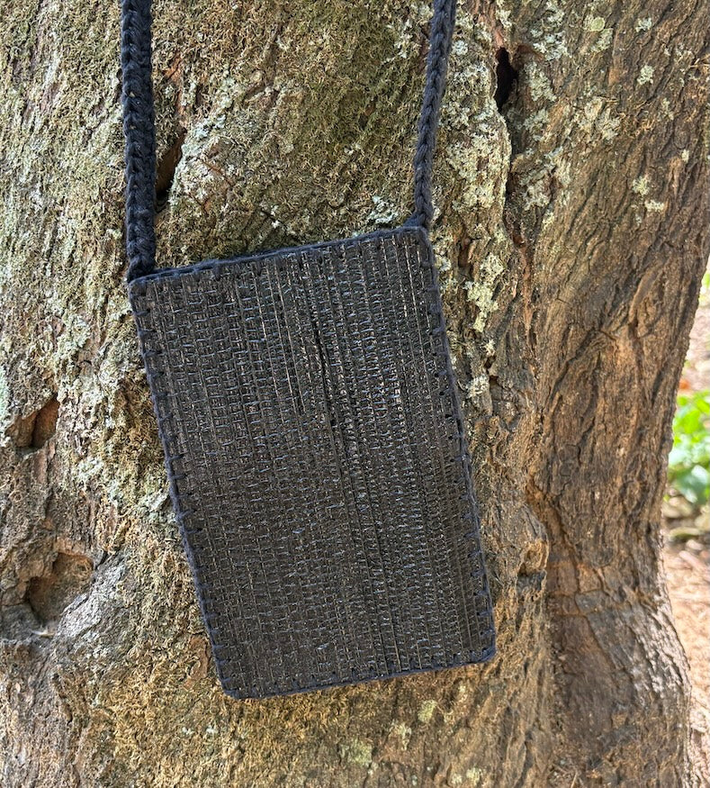 Beleza Natural, porta celular de Crochê e Bananeira Feita à Mão