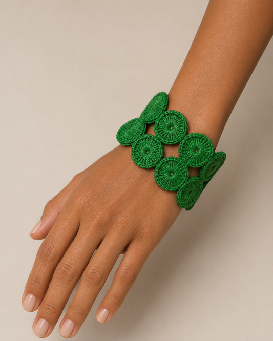 Magica, bracelet made from recycled bottle caps