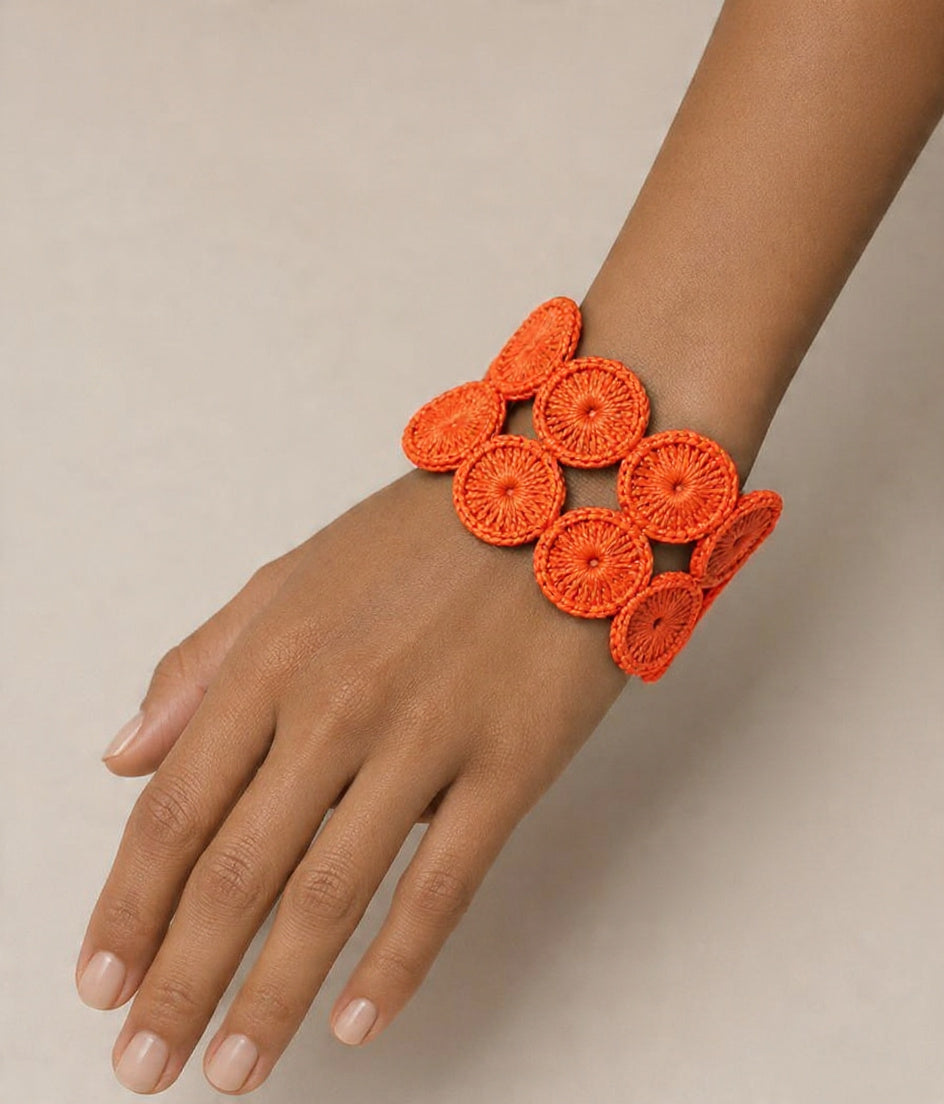 Magica, bracelet made from recycled bottle caps