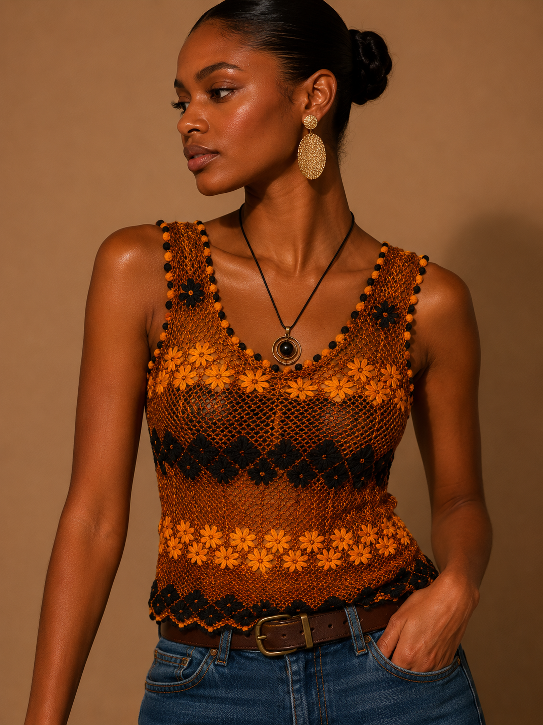 Passion, Handmade Bobbin Lace Tank Top 