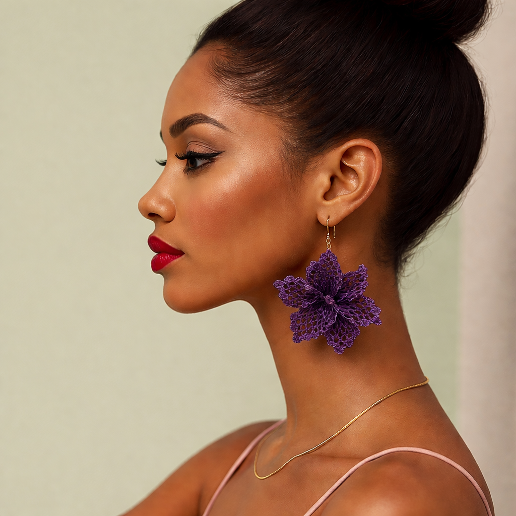 Dalia, Irish lace earrings