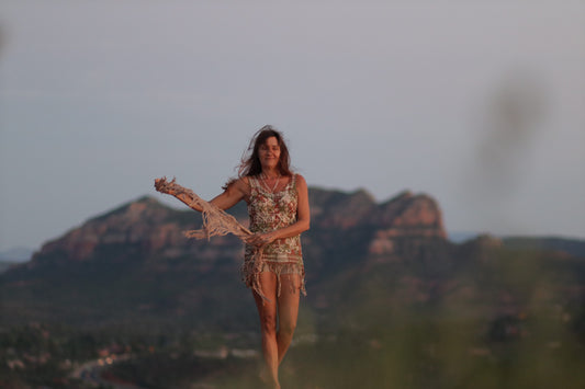 Sedona, saida de praia de Bordado Filet feito à Mão