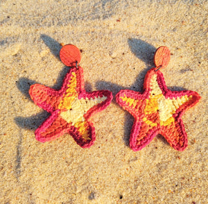 Sea star, earrings