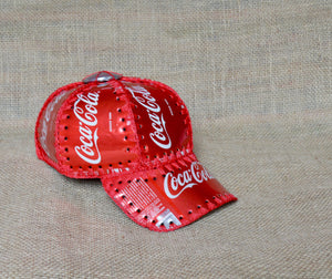 Upcycled cola, recycled cans hat