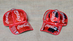 Upcycled cola, recycled cans hat