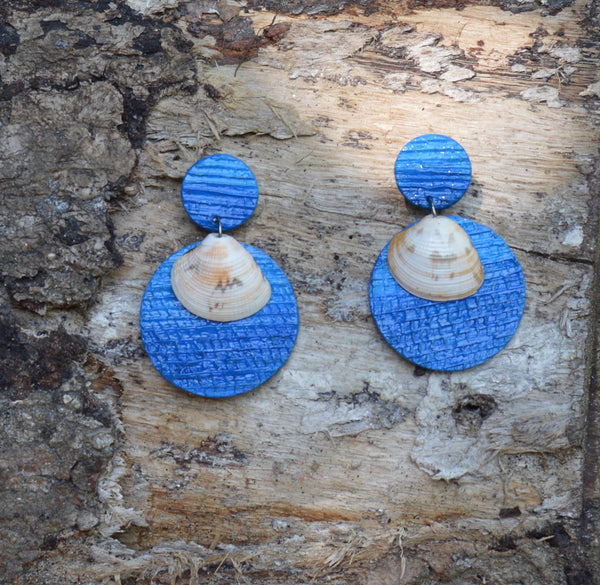 Sea shell, earrings