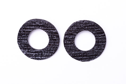 brincos Aneis da sorte de fibra de bananeira