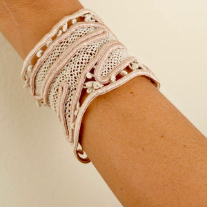 Baroque Princess, Irish lace bracelet