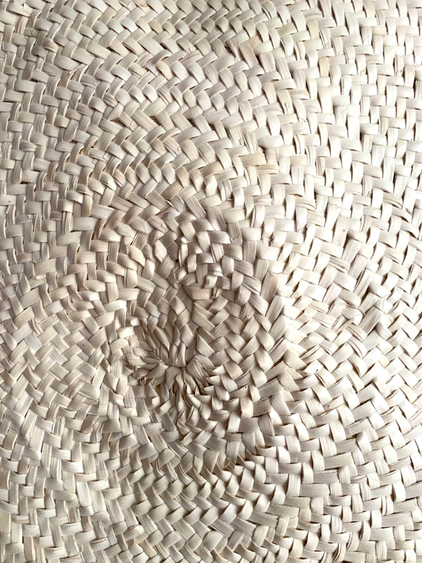 Circle, straw handbag