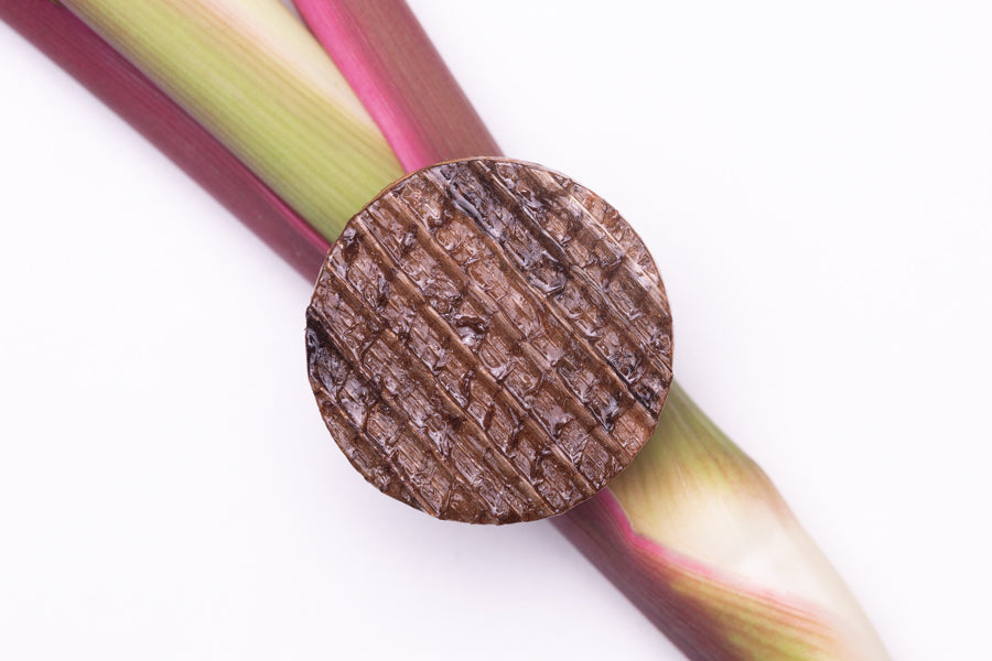 Botão , Anel de Fibra de Banana  — Joia Sustentável e Artesanal