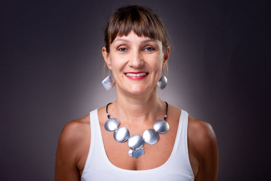 Ciganita, colar de lata reciclada