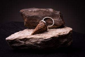 Cone, silver ring