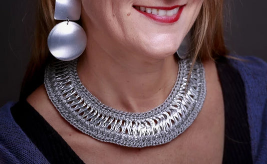 Crochet , colar de Croche e lacres