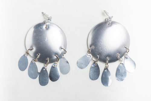 Ciganita, recycled can earrings